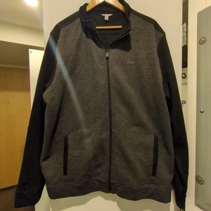 Giacca Calvin Klein uomo nero/grigio full zip finto colletto tasche taglia XL - Foto 1 di 11