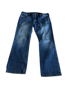Diesel Jeans Herren 36x30 Blau Zatiny Bootcut Low Rise Dark Wash Button Fly Denim - Bild 1 von 7