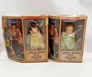 Vintage Knickerbocker Little House on the Prairie Laura & Carrie Puppe Set - Bild 1 von 11