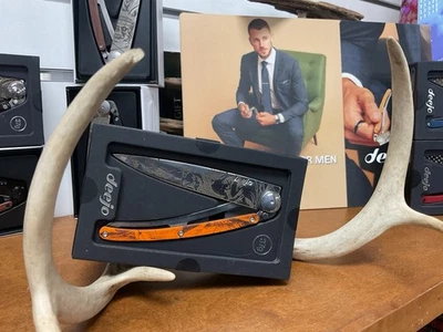 Navaja de Bolsillo Plegable Deejo 37g Mango Madera de Olivo Acero Inoxidable Foto 1 de 2