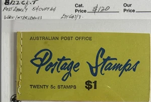 1967 Australia PO B122C.f.T $1 QEII postage booklet with SLOGAN TAB light TONING - Bild 1 von 10