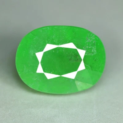 4,62 quilates_piedra preciosa única_granate verde tsavorita 100 % natural sin calefacción_Kenia Foto 1 de 3