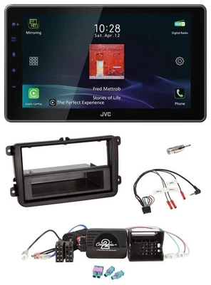 JVC DAB Lenkrad Bluetooth USB Autoradio für VW Amarok Beetle EOS Caddy Golf V/VI - Bild 1 von 4