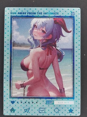 Ganyu Enchanting Women Goddess Story Waifu Anime Genshin Impact Framed Card SSP - Image 1 of 3