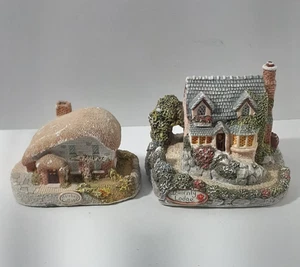Vintage Memory Lane Cottages Made In England by Peter Tomlins 1992-1993 Set Of 2 - Picture 1 of 17
