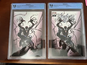 VENOM #2 CBCS 9.8 & CBCS 9.6 DOUBLE COVERS RARE CLAYTON CRAIN - Picture 1 of 13