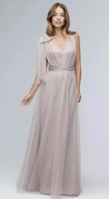 W.Too女式10个舞会粉红色长礼服无尽选择礼服正式婚礼派对 — 第 1/4 张图片