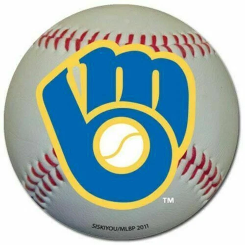 Milwaukee Brewers 3" Baseball Magnet MLB Licensed Cover