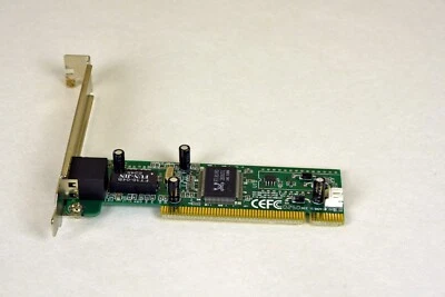 PCI Realtek RTL8139D 10/100M 10/100Mbps RJ45 Ethernet Network Lan Card Adapter - Image 1 of 3