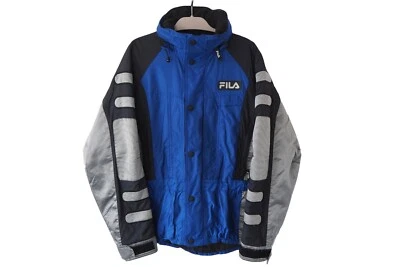 Vintage FILA Italia Ski Team Jacket Italy Full Zip Size M 90s blue snowboarding - Image 1 of 4