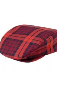 Gymboree Bike Brigade Size Small 5-6 Boys Newsboy Drivers Hat Red Black Nwt - Picture 1 of 1
