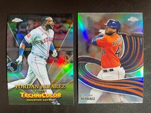 Lote de tarjetas de béisbol Yordan Álvarez - 2 tarjetas, 2 refractores paralelos - Imagen 1 de 4