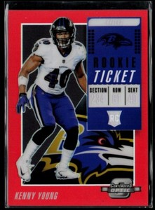 2018 Panini Contenders Optic Red Kenny Young 044/199 Baltimore Ravens #99
