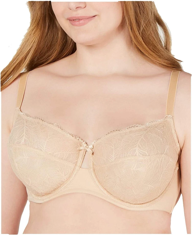 Inc International Concepts Women's Plus Size Unlined Lace Bra Frappe 42g