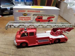 Vtg Meccano Dinky Toys Diecast 956 Turntable Fire Escape Ladder Truck w/Box Nice - Picture 1 of 7