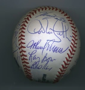 2000 Seattle Mariners Autographed Team Baseball BALL 28 - Picture 1 of 5