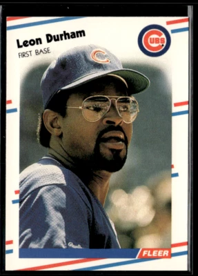 1988 Fleer - Leon Durham #420 Glossy - Image 1 of 2