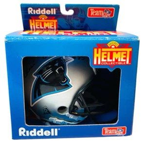 Vintage 1995 Carolina Panther NFL Riddell 4" Micro Mini Helmet Collectible NIB - Picture 1 of 7