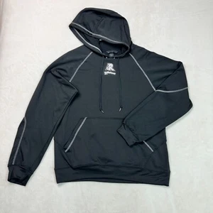 North End Hoodie Drawstring Pullover Black RoughNecks Men's Size M - Picture 1 of 8