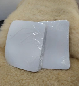 BLANK MOUSE PADS SPACE SAVING SIZE 6"X5"x1/16TH" THICK WHITE LOT OF 200 - Photo 1/9