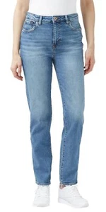 Buffalo David Bitton Women's Hi Rise Straight Jean, Veined & Contrasted Blue, 28 - Picture 1 of 7