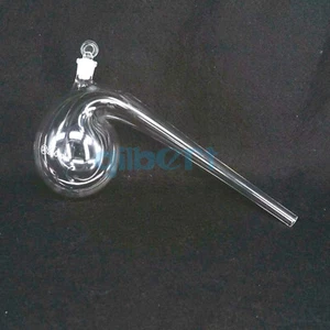 125-2000 ml vidrio de borosilicato retorta frasco redondo de destilación inferior laboratorio y tapa - Imagen 1 de 8