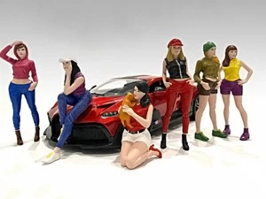GIRLS NIGHT OUT 6 PIECE FIGURINE SET 1/18 AMERICAN DIORAMA 76301-02-03-04-05-06 - Picture 1 of 7