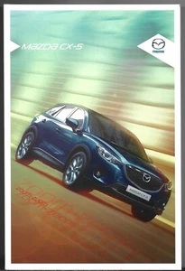 Mazda CX-5 2014-15 UK Market Sales Brochure SE-L Lux Sport 2.0 2.2D - Picture 1 of 3