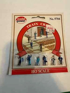 Model Power #5704 Railroad Personnel pkg(6) -- Train Crew R8 - Picture 1 of 2