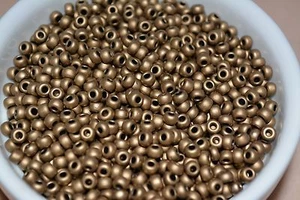 Miyuki Seed Beads 6/0 Matte Met Dark Bronze - Picture 1 of 1