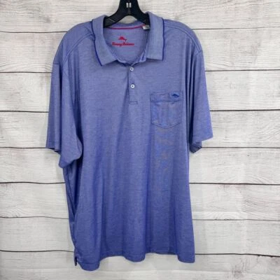 Tommy Bahama Polo Shirt Performance Blend Comfort Golf Casual Blue XL Big - Image 1 of 4