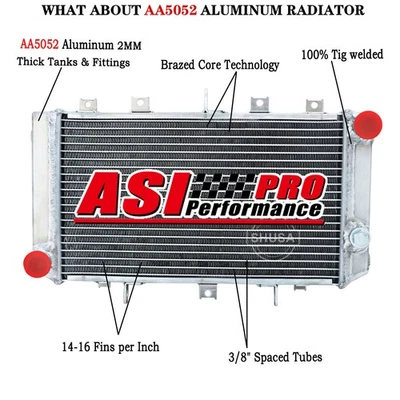 Aluminum Radiator fit Kawasaki Z750 2004-2006 / Z750S 2005-2006 - Image 1 of 4