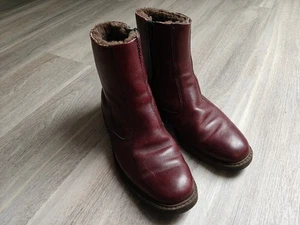GALLUS Herren Schuhe Stiefel Winterschuhe Echt Leder Lammfell gefüttert rot 8 42 - Bild 1 von 6