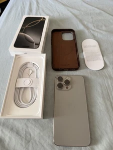 Apple iPhone 16 Pro Max 5G SIM Free 6.9" 256GB Natural MYWY3QN/A - Picture 1 of 5
