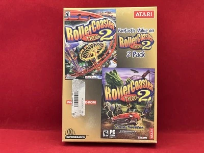 Atari RollerCoaster Tycoon 2 & Time Twister Bundle PC 2002 2pack Boxed Edition - Image 1 of 2