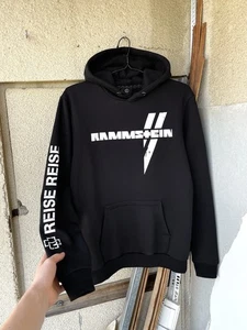 Rammstein Reise Reise Vintage Y2K Album Metal Band Tour Hoodie Size M Black - Picture 1 of 13