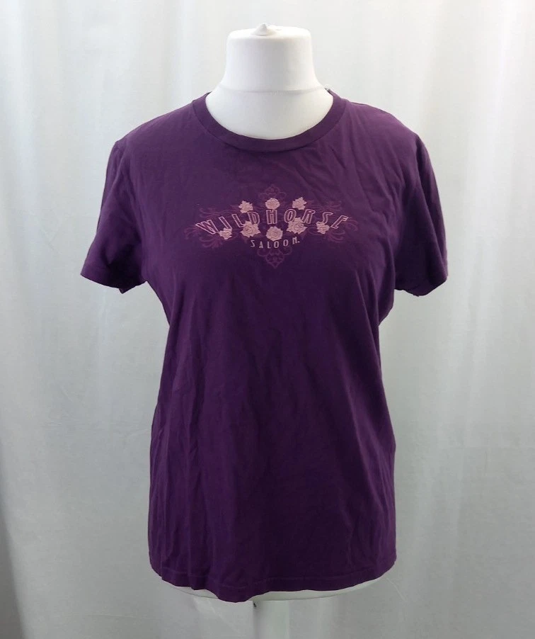 Camiseta American Apparel púrpura Wild Horse salón talla 2XL vintage en muy buena condición Foto 1 de 4