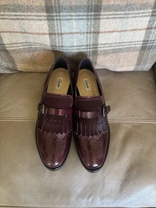 ZAPATO CLARKS EDENA ELLA CUERO BORGOÑA... UK 6...NUEVO - Imagen 1 de 7