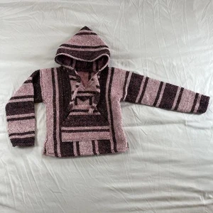 Baja Surfer Hoodie Mexican Pullover Pink Sweatshirt Sz 4 Toddler Kid Youth Girls - Picture 1 of 6