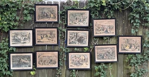 Conjunto Enmarcado WINSLOW HOMER Harper's Impresiones Semanales Cortesía Museo Arte Metropolitano - Imagen 1 de 24