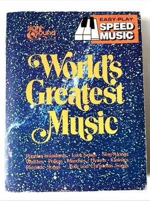 Libro de canciones Easy-Play Speed Music GRAN de Sight & Sound 1974 La mejor música del mundo Foto 1 de 4