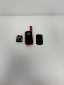 Motorola Solutions T210 Two-Way Radio Black W/ Red Tested - Picture 1 of 24