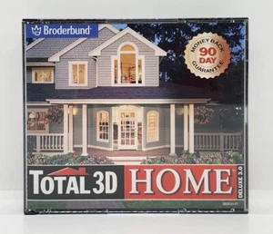 TOTAL 3D HOME ~ BRODERBUND 2000 CD-ROM WINDOWS 95/98 DELUXE 3.0 ~ REDECORATE !!! - Picture 1 of 4