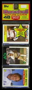 1986 Topps Baseball Rack Pack - NETTLES AS & BRETT AS ON TOP; JERRY REUSS BACK!! - Bild 1 von 1
