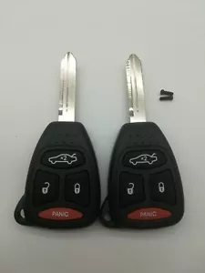 Carcasa de llave 2 piezas para Chrysler 300 Dodge Charger Durango Jeep Commander KOBDT04A - Imagen 1 de 4
