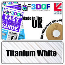 3dqf Titanium White UK Made 3d Printer Filament PLA 1.75mm Aldi BALCO
