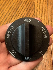 Genuine Whirlpool Maytag Range Burner Stove Black Knob KIP5639 3149983 H-Shaft - Picture 1 of 6