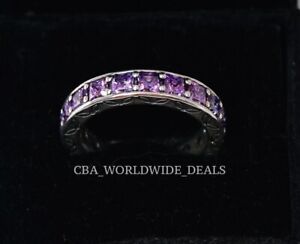 Pandora Sterling Silver Purple Infinity Ring Size: 56 (7.5)
