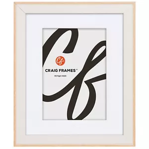 Craig Frames 0,875" Cornice acustica classica bianca con tappetino singolo - Foto 1 di 10