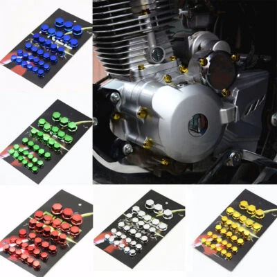 30x/Set Motorcycle Scooter Parts Engine Screw Nut Bolt Cap Cover Trims Universal - Image 1 of 4